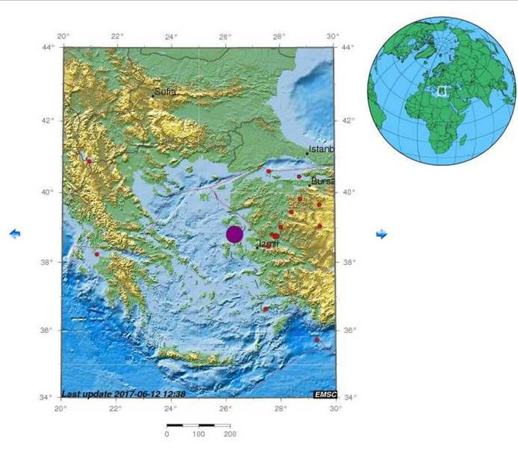 Заметресение в Турция се усети в Димитровград