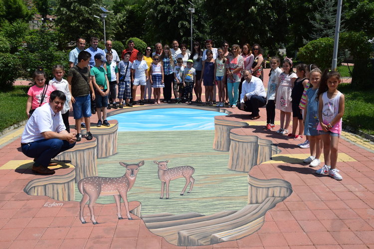 3D рисунка краси центъра на Ардино