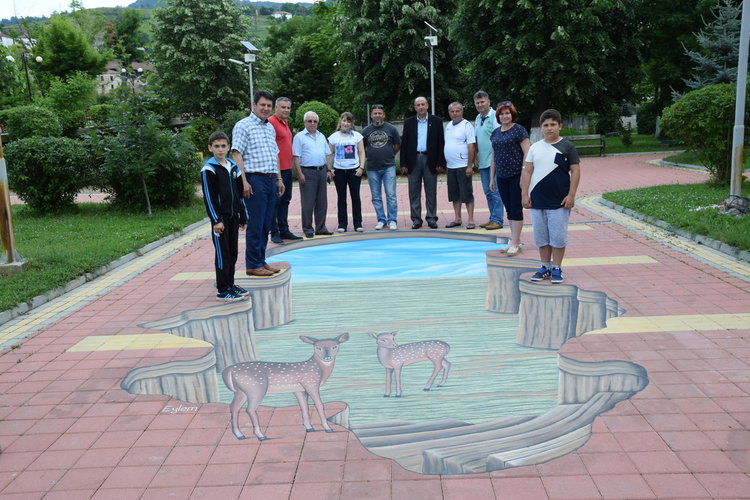 3D рисунка краси центъра на Ардино