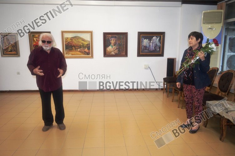 Приятели се поклониха пред големия художник Йордан Йорданов/Юри/ с ретроспективна изложба в Смолян