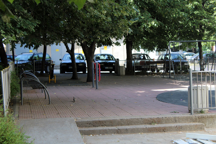 Районът след почистване