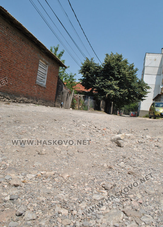 Градската улица "Хан Аспарух", пресечка на "Мадара"