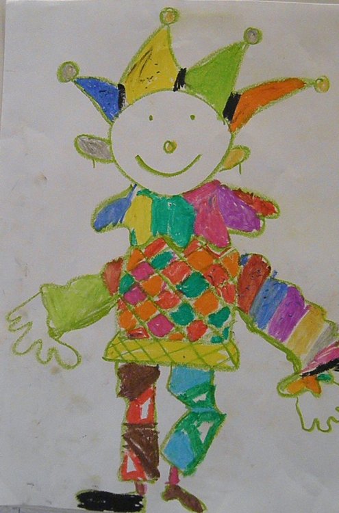 Част от творбите на момчето, които ще бъдат подредени в изложбата