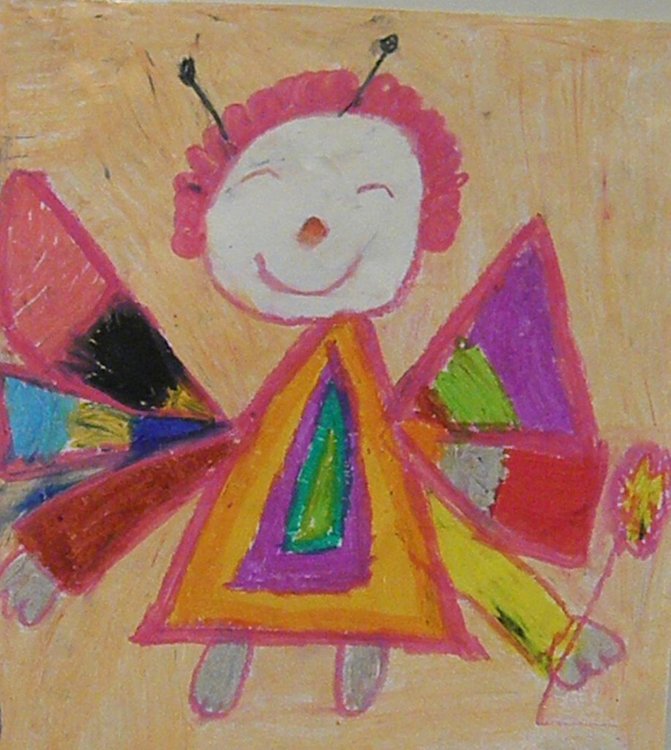 Част от творбите на момчето, които ще бъдат подредени в изложбата