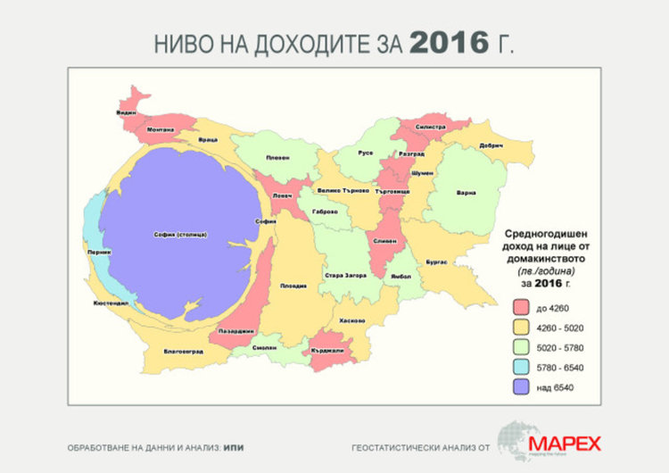 240 лв. средно увеличение на дохода на българина от 2001 г