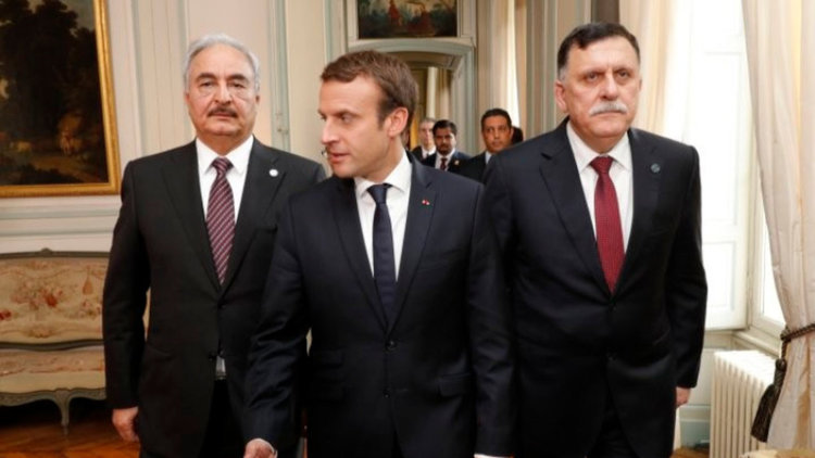 Сарадж и Хафтар прекратяват огъня в Либия след срещата с Макрон