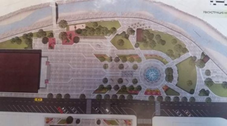 Проект на новия централен площад, снимка madan.news