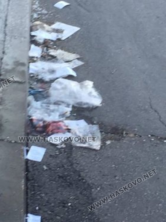 Улица „Търговска” тъне в мръсотия