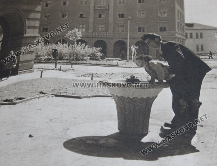 Центърът на Димитровград през 60-те