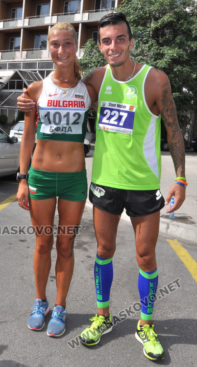 Победителите Радосвета Симеонова и Стоян ВЛадков