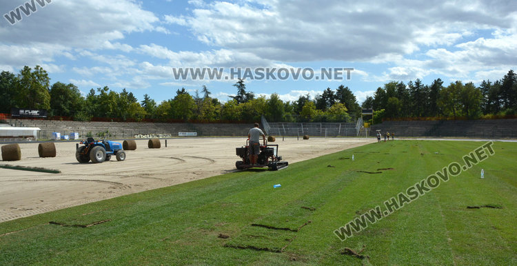 Зачимяват стадион „Хасково“, ремонтът приключва до дни