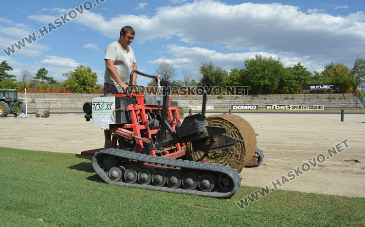Зачимяват стадион „Хасково“, ремонтът приключва до дни