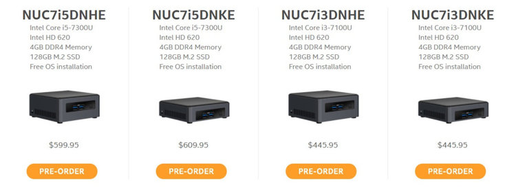 Intel представи нови миникомпютри NUC