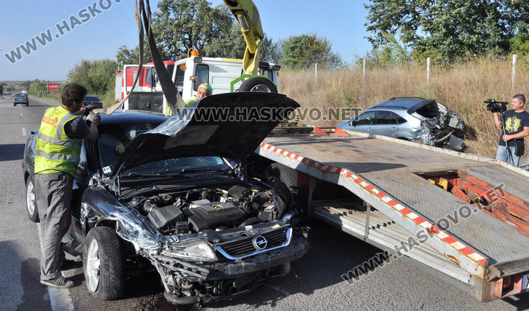 Автомеле с 6 коли на пътя за Димитровград