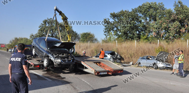 Автомеле с 6 коли на пътя за Димитровград