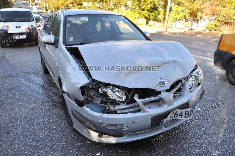 Пловдивско Пежо наби спирачки заради куче, натресе го Нисан