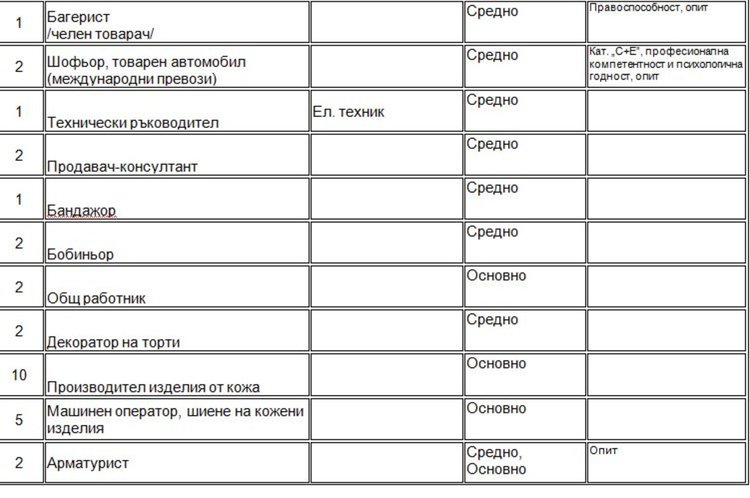 На борсата в Димитровград търсят още социален работник и декоратори на торти