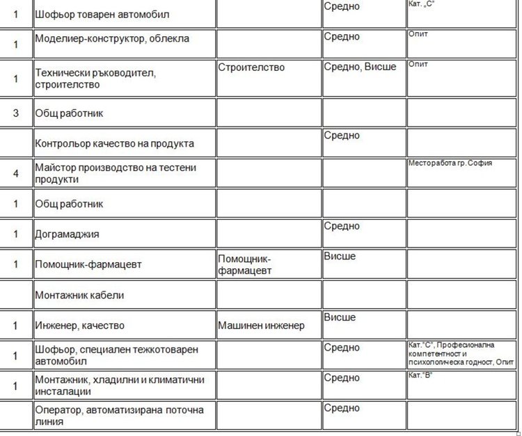 На борсата в Димитровград търсят още социален работник и декоратори на торти