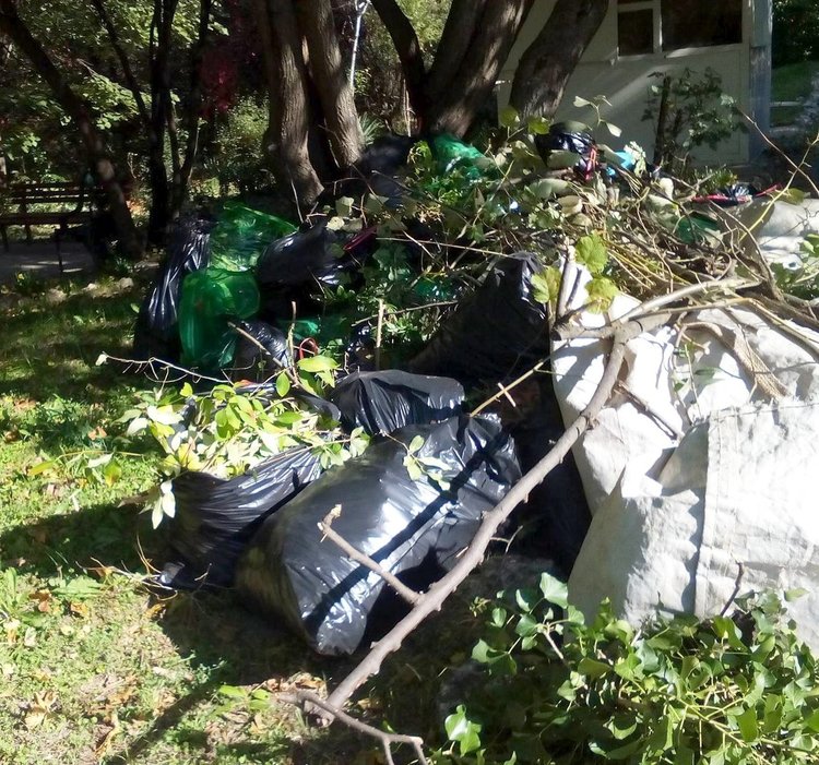 Част от събраните отпадъци