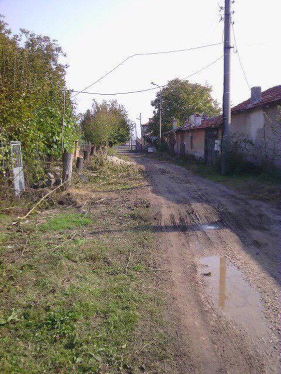 Улицата е "Антон Иванов" в село Скобелево