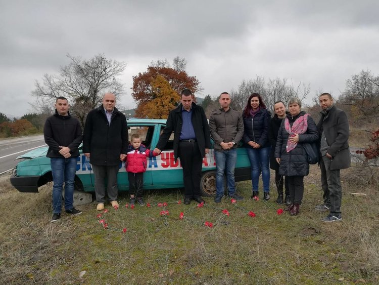 Никола Чанев почете жертвите на пътя