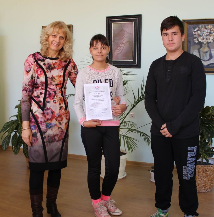 Алековци отличени заради активно участие в кампанията на пластмасови капачки