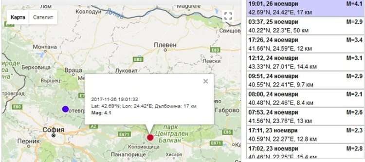 Земетресение разлюля Пловдивско и Пазарджишко