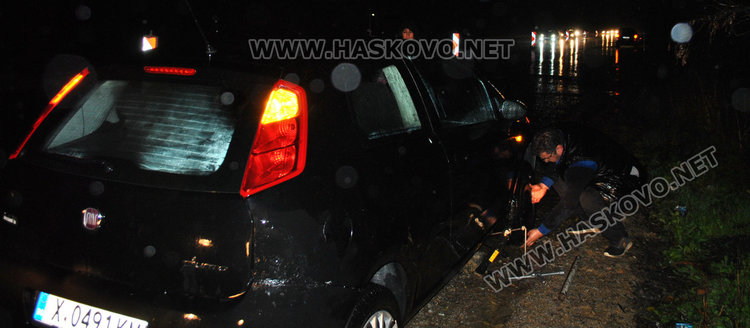 Пет спукани гуми за половин час по новия път от Димитровград за Хасково