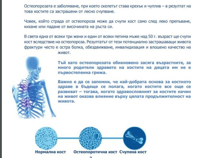 12 жени с остеопороза след прегледи в Димитровград