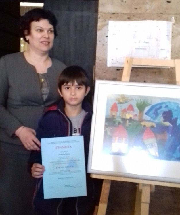 Възпитаник на ОУ "П.Славейков" - трети в национален конкурс за рисунка