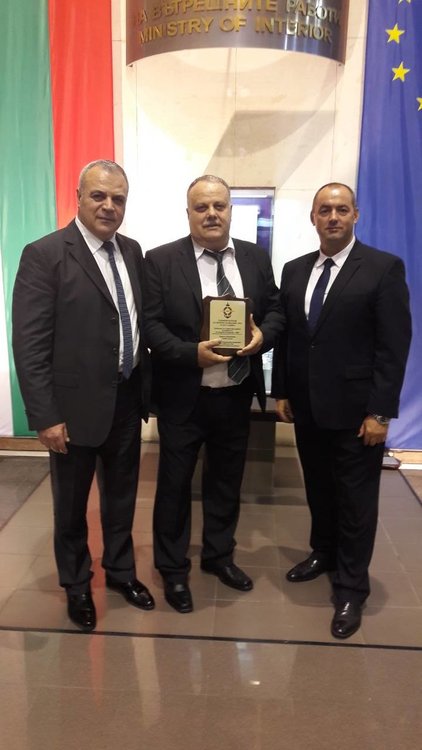 Старши инспектор Христо Палагачев с награда от Спортната асоциация на МВР