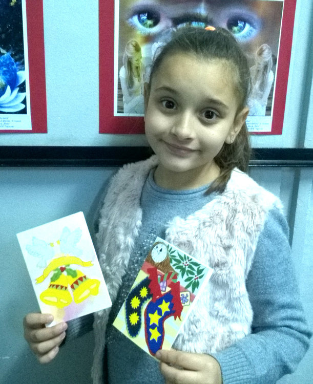 Таланти от „Вале“ поздравиха членовете на Европейската комисия с коледни картички