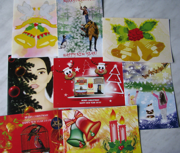 Таланти от „Вале“ поздравиха членовете на Европейската комисия с коледни картички