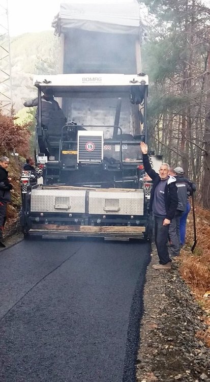 Положиха нов асфалт между Гърбище и Теменуга