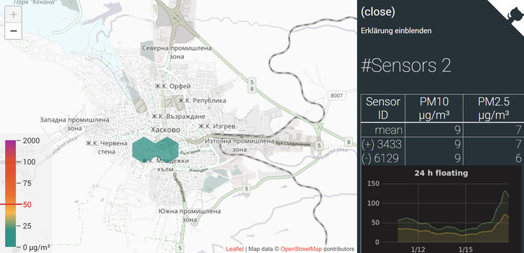 Независима мрежа показва замърсяването с фини прахови частици в Хасково