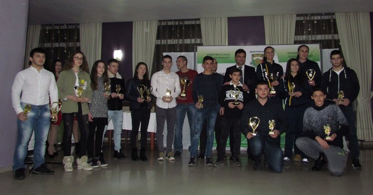 Отличените спортисти, който присъстваха на церемонията