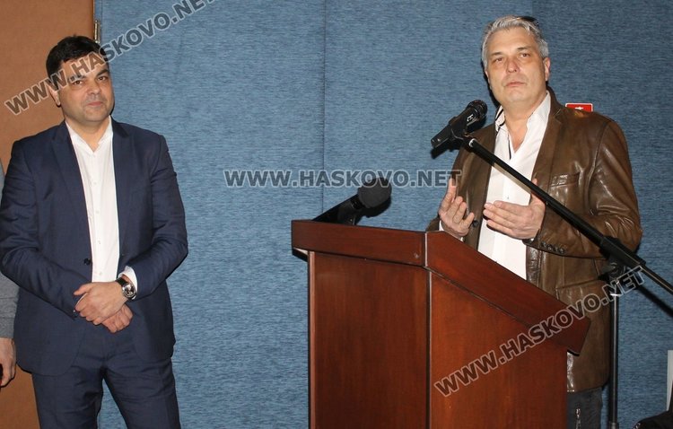 Кметът Иво Димов и режисьора Жоро Торнев