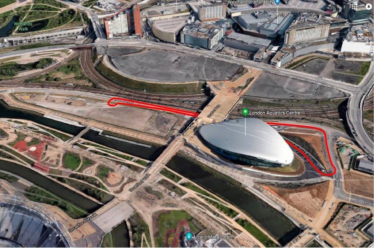 Пистата за състезанието в Лондон тази година