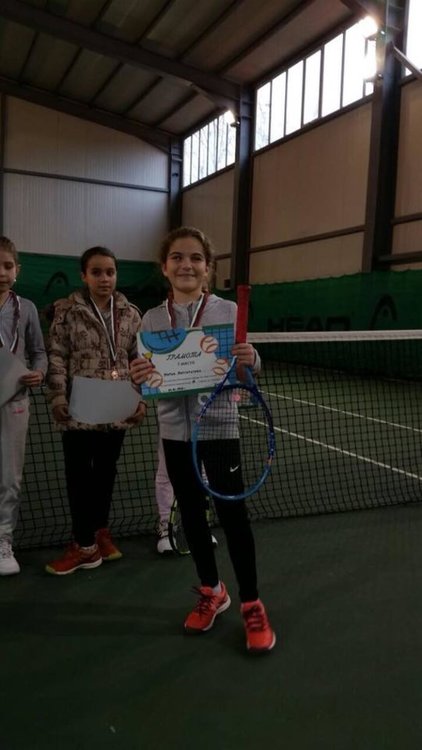 Мария Маргаритова е шампион от първия регионален  турнир по тенис за 2018 г.