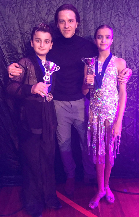 5 медала за танцьорите на „Гранд“ Марин и Диляна от международен турнир