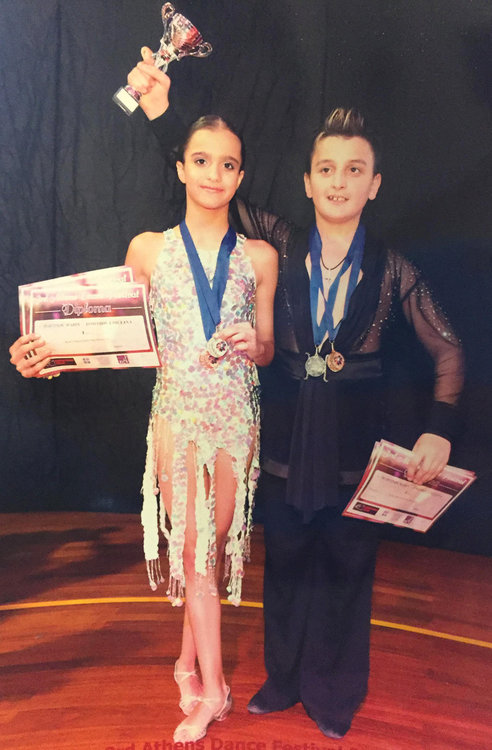 5 медала за танцьорите на „Гранд“ Марин и Диляна от международен турнир