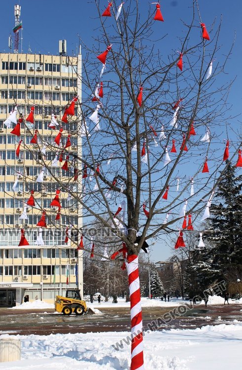 Украсиха Димитровград с мартеници 