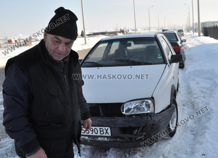 Алфа се заби в Голф, завиващ наляво на забранено