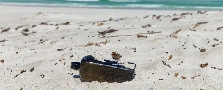 Откриха най-старото съобщение в бутилка