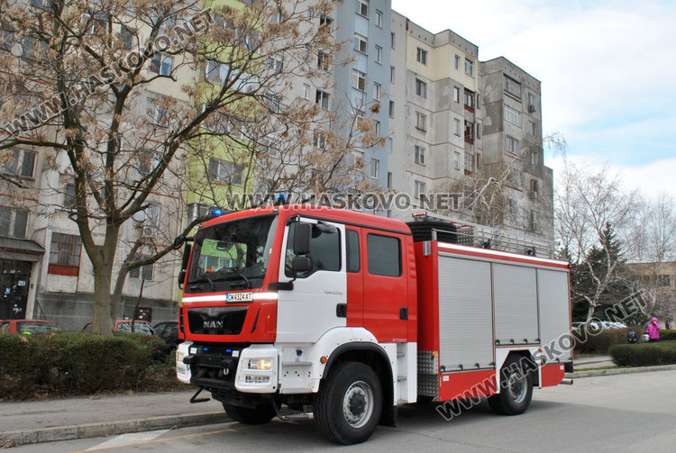 Газова бутилка пламна в апартамент в Хасково