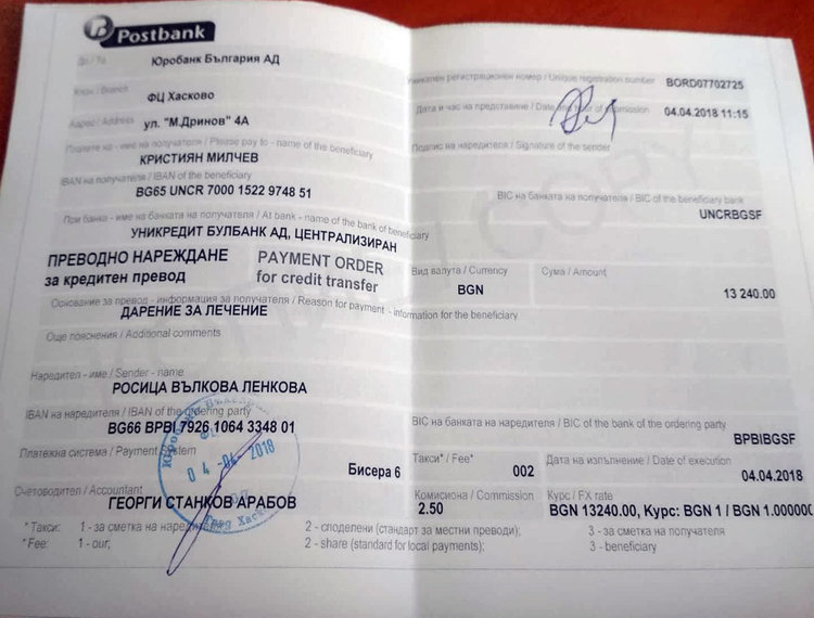 Преведоха останалите пари от Ники за болни деца