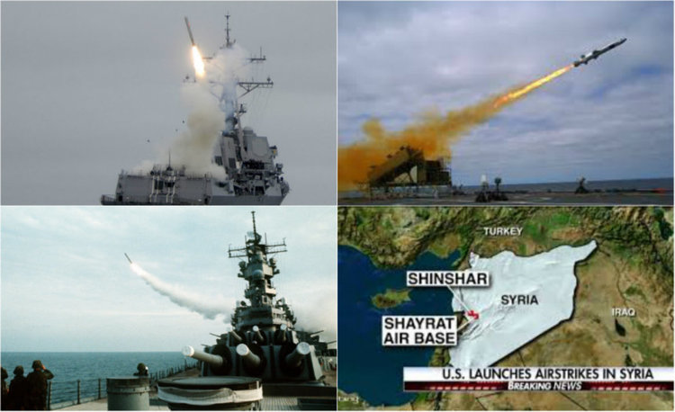 Ударът през април 2017, при който бяха изстреляни 59 ракети Tomahawk 