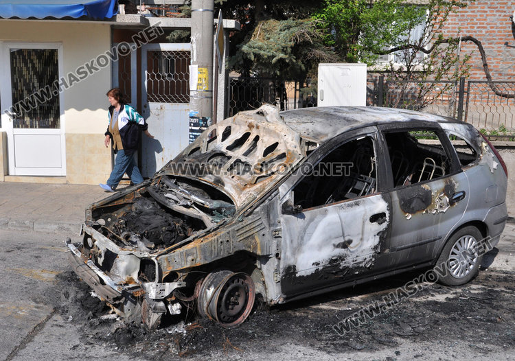 За втори път опожаряват кола на хасковски бизнесмен