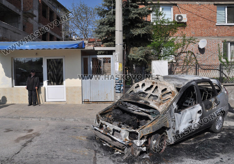 За втори път опожаряват кола на хасковски бизнесмен