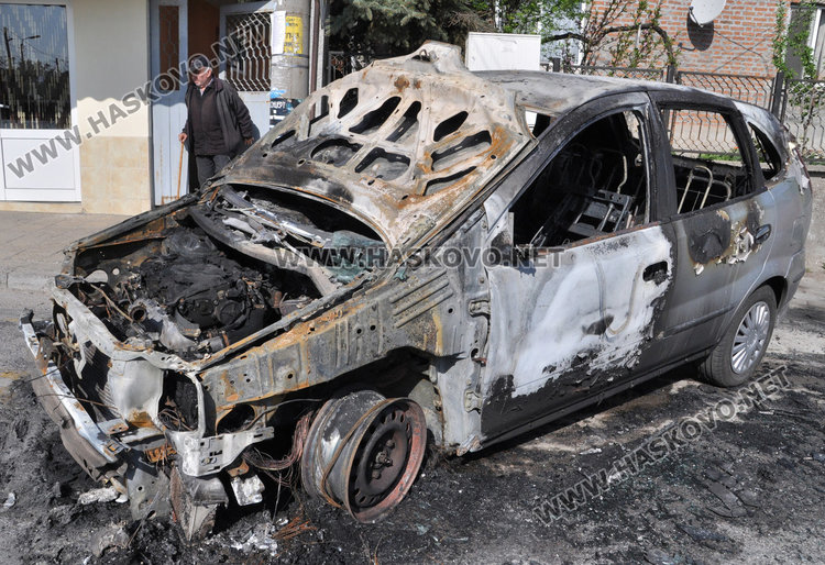 За втори път опожаряват кола на хасковски бизнесмен